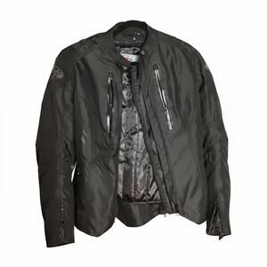 Joe Rocket black women's textile motorcycle riding jacket floral graphics Sz. XL
